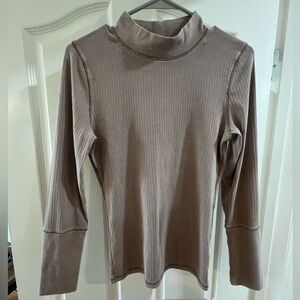 Free People Ribbed Turtleneck Long Sleeve